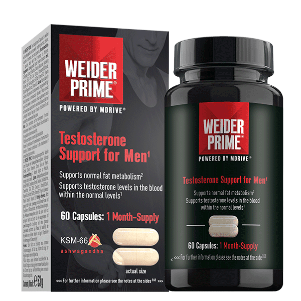 Weider Prime Testosterone Support For Men, 60 kapslí
