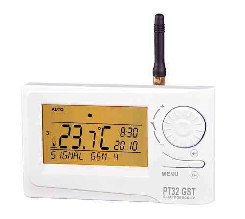 ELEKTROBOCK Prostorový termostat PT32 GST GSM modul, dálkové nastavení teplot