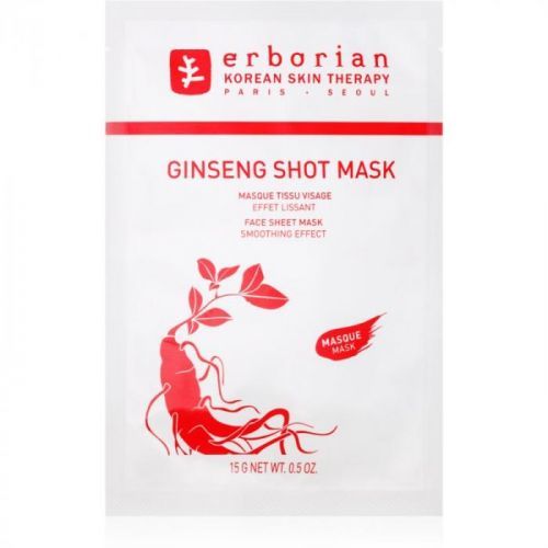 Erborian Ginseng Shot Mask plátýnková maska s vyhlazujícím efektem
