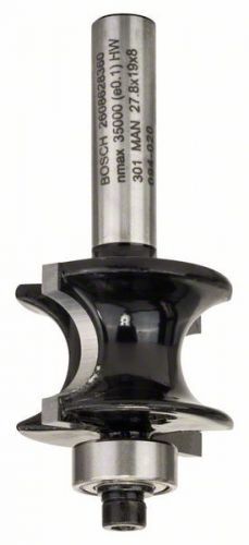 Fréza na půlkruhový profil - 8 mm, R1 6 mm, L 19 mm, G 63 mm - 3165140358217 BOSCH