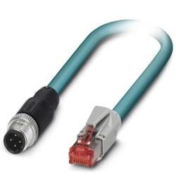 Síťový kabel M 12 / RJ45 Phoenix Contact 1403497, CAT 5, CAT 5e, SF/UTP, 0.5 m, modrá