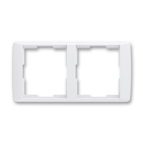 ABB Element® Rámeček pro elektroinstalační přístroje, dvojnásobný vodorovný, bílá / ledová bílá (3901E-A00120 01)