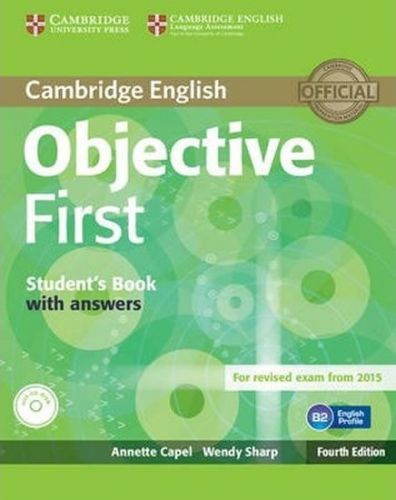 Capel Annette: Objective First 4th Edn: Sb W Ans W Cd-Rom