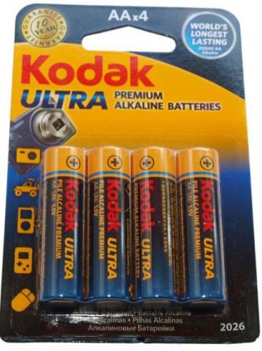 Alkalická baterie KODAK Ultra Digital AA/R6 tužkové 4ks Kodak