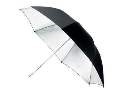 Terronic deštník BS-110cm černý - stříbrný