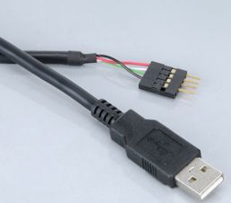 AKASA kabelredukce interní USB na externí USB (Type - M), USB 2.0, 40cm