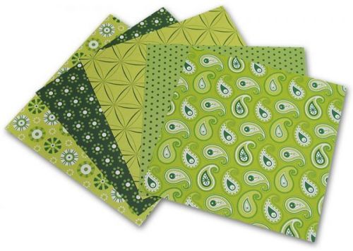 Folia 465/2020 - Origami papír Basics 80 g/m2 - 20 x 20 cm, 50 archů - zelený
