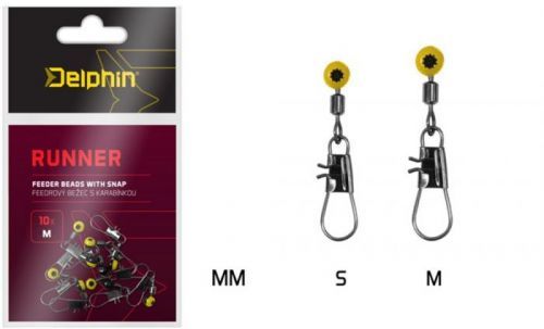 Delphin Feederový běžec s karabinkou Runner 10ks