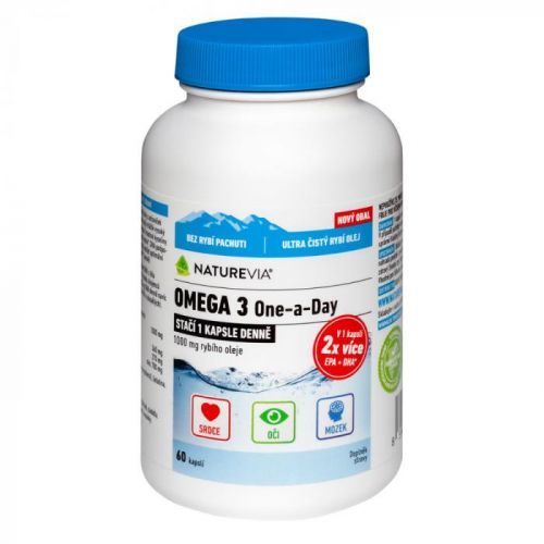 SWISS NatureVia Omega 3 One a Day 60 kapslí