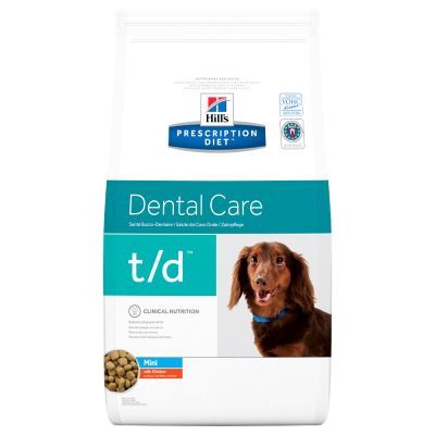 Hill's Prescription Diet t/d Mini Dental Care s kuřecím - Výhodné balení 2 x 3 kg