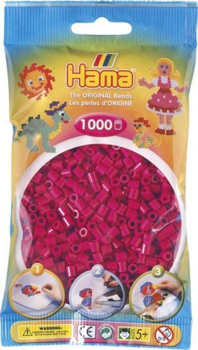 HAMA H207- 29 MIDI zažehlovací korálky vínové - 1000 ks