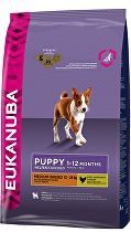 Eukanuba Dog Puppy&Junior Medium 15kg + hračka zdarma (do vyprodání)