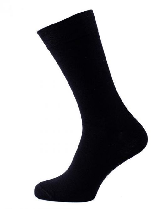 Pánske jednofarebné ponožky Ruben čierne veľ. 39-41