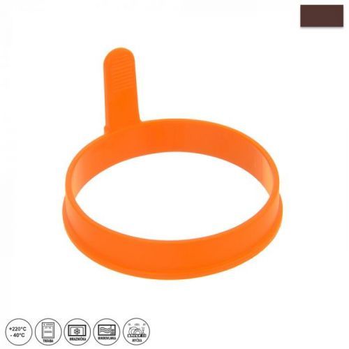 Oranžová silikonová forma na volská oka a lívance Orion Pancake, ⌀ 9,5 cm