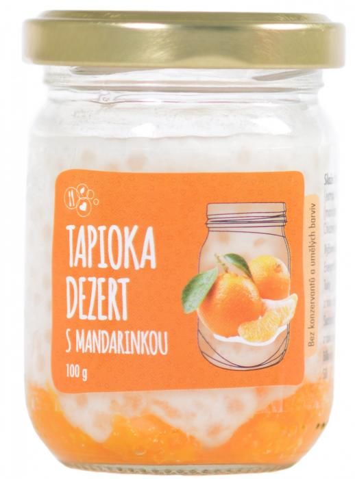 Tapioka dezert s mandarinkou