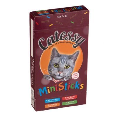 Catessy Mini-Sticks - 4 různé druhy (144 g)