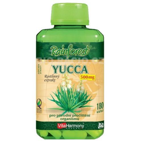 Yucca 500 mg - 180 kapslí, XXL economy