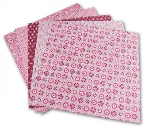 Folia 463/2020 - Origami papír Basics 80 g/m2 - 20 x 20 cm, 50 archů - růžový