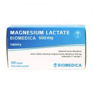 Magnesium lactate BIOMEDICA tbl 100x 500mg