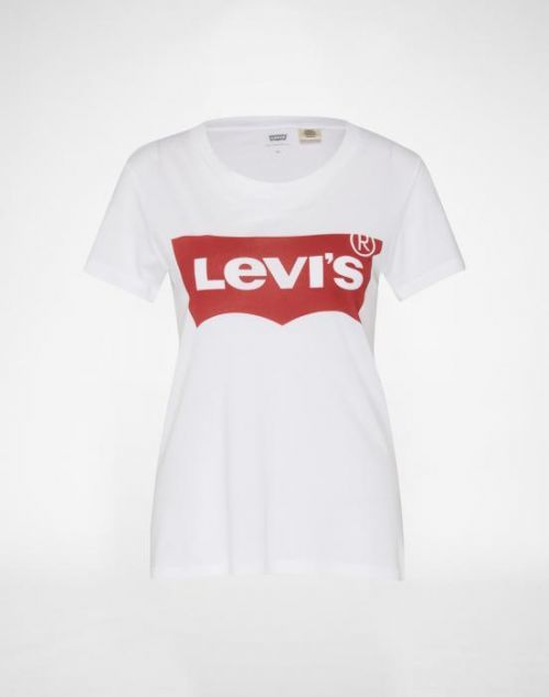 LEVI'S Tričko 'The Perfect Tee Large Batwing'  červená / bílá