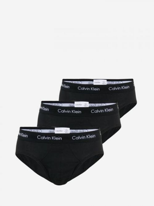 Calvin Klein Underwear Slipy  světle šedá / černá