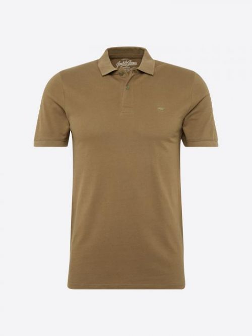 JACK & JONES Tričko 'JJEBASIC POLO SS'  olivová