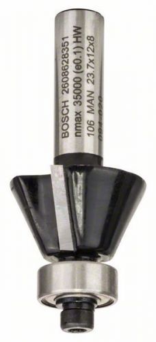 Fazetová/hranová fréza - 8 mm, D1 23,7 mm, B 5,5 mm, L 12 mm, G 54 mm, 25° - 3165140358125 BOSCH