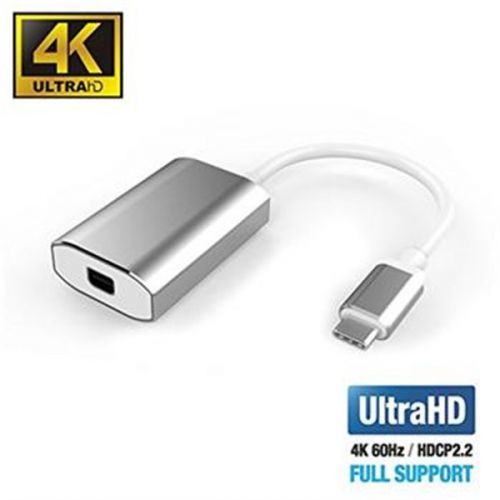 PremiumCord adaptér USB-C 3.1 na mini DisplayPort 4K stříbrný