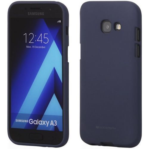 Mercury Soft Feeling pouzdro Samsung A320 Galaxy A3 (2017) půlnočně modré
