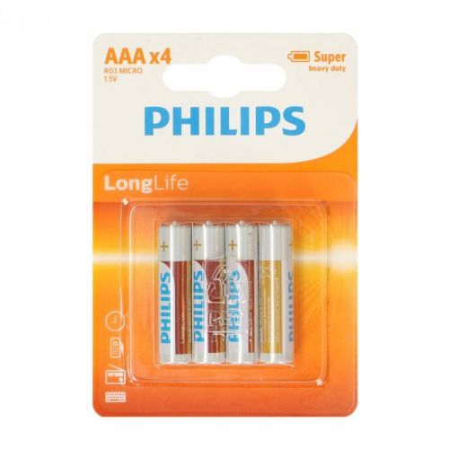 Baterie Philips AAA LongLife, 4 kusy