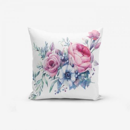 Povlak na polštář s příměsí bavlny Minimalist Cushion Covers Liandnse Special Design Flower, 45 x 45 cm