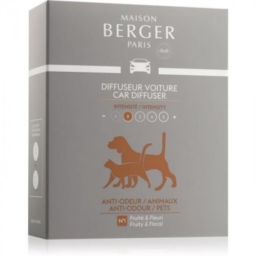 Maison Berger Paris Car Anti Odour Animal vůně do auta 2 x 17 g náhrad