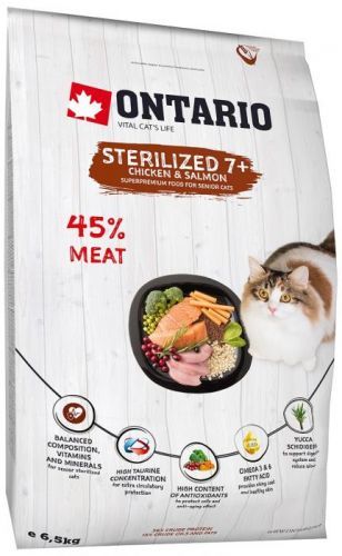 ONTARIO Cat Sterilised Salmon 6,5kg