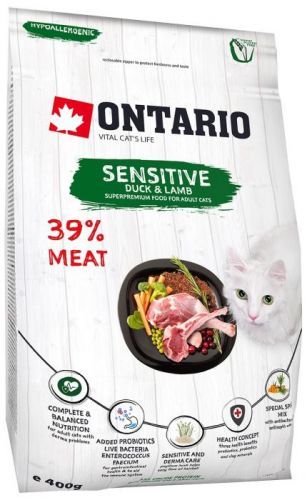 ONTARIO Cat Sensitive / Derma 0,4kg