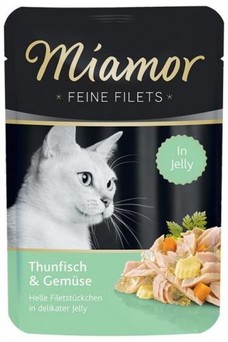 Kapsička MIAMOR Feine Filets tuňák + zelenina v želé 100g
