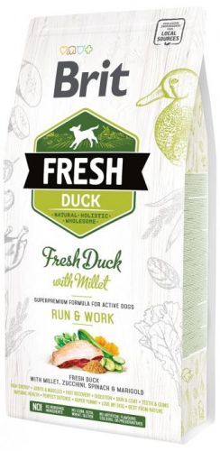 Brit Fresh Duck with Millet Active Run & Work 2,5kg