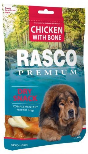 Pochoutka Rasco Premium kosti obalené kuřecím masem 80g