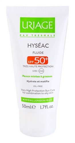 Uriage Matující fluid s hydratačním účinkem SPF 50+ Hyséac (Fluid) 50 ml