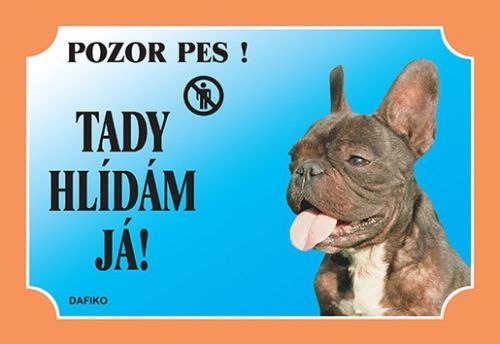 Tabulka DAFIKO francouzský buldog tmavý