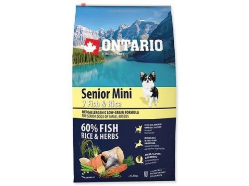 Ontario Senior Mini Fish & Rice 6.5kg
