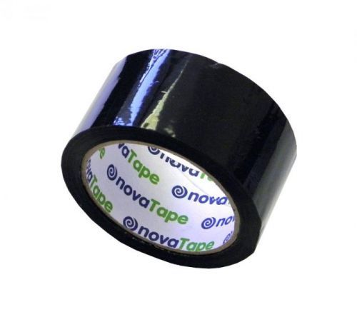 Lepící páska novaTape šíře 48 mm x 66 m - černá, PP
