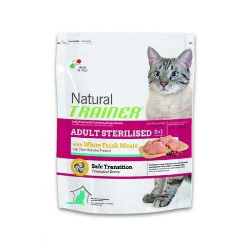 TRAINER Natural Cat Adult Sterilised s drubežím masem 1,5kg