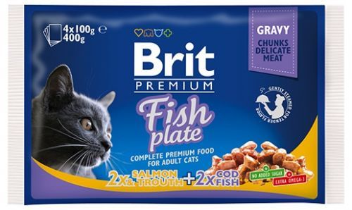 BRIT Premium Cat Fish 4x100g