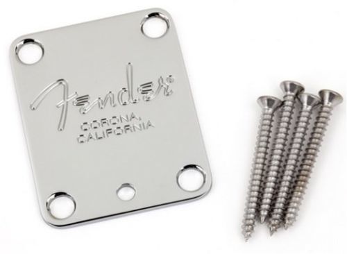 Fender 4-Bolt American Series Guitar Neck Plate Chrome