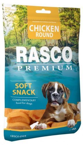 Pochoutka Rasco Premium kolečka z kuřecího masa 80g