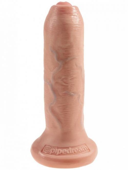 Realistické dildo se stahovací předkožkou King Cock 6" Uncut - Pipedream