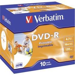 DVD-R 4.7 GB Verbatim 43521, s potiskem, 10 ks, Jewelcase