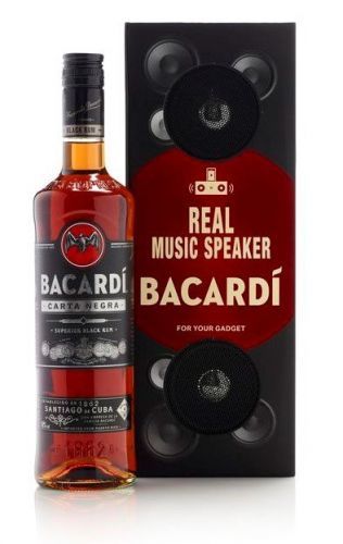Bacardi Carta Negra Music Box Black 0,7l 40%