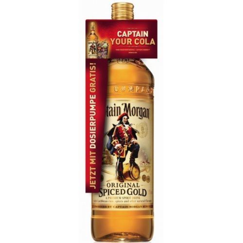 Rum Captain Morgan Spiced Gold 35% 3l + pumpička