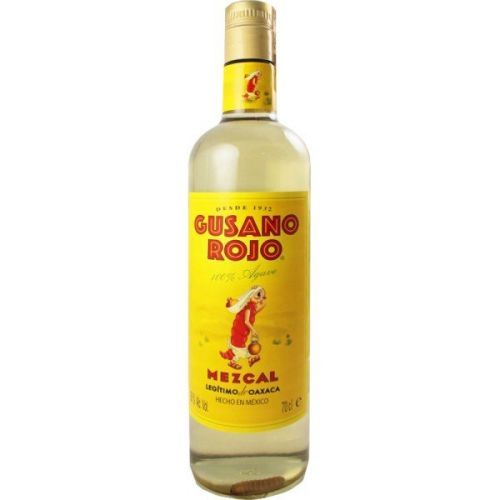 Mezcal Gusano Rojo 38% 0,7l s červem etik5